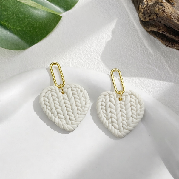 Heart Knitt Earrings