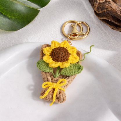 Knitted Charm Keychain
