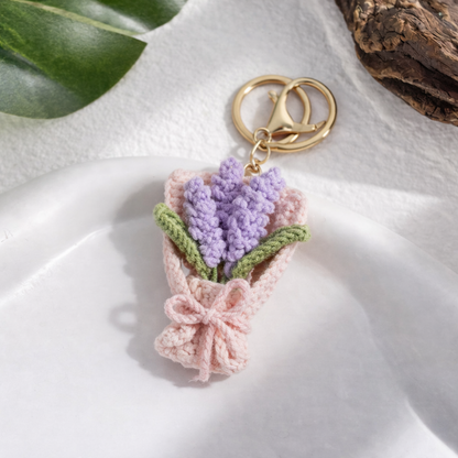 Knitted Charm Keychain