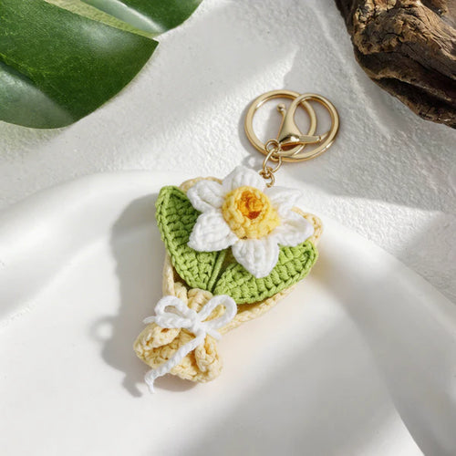 Knitted Charm Keychain