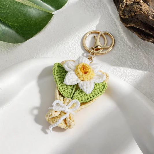 Knitted Charm Keychain